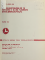 Factors Contributing to the Retention of Seated Passengers during Emergency Stops