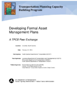 Developing formal asset management plans