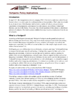 Vertiports  Policy implications