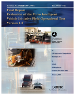Evaluation of the Volvo Intelligent Vehicle Initiative Field Operational Test Version 13