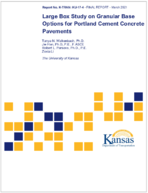 Large Box Study on Granular Base Options for Portland Cement Concrete Pavements