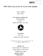 Analytical Evaluation of State Curb Designs