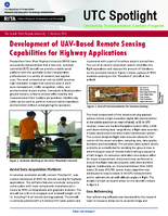 Development of UAVBased Remote Sensing Capabilities for Highway Applications