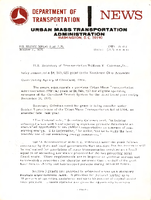 Department of Transportation News Urban Mass Transportation Administration UMTA 75100