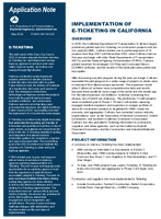 Implementation of ETicketing in California Application Note
