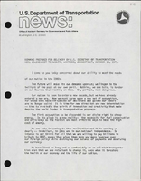 Remarks Prepared for Delivery by US Secretary of Transportation Neil Goldschmidt to AASHTO