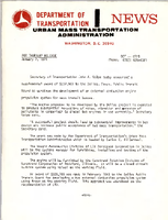 Department of Transportation News Urban Mass Transportation Administration DOT 0171