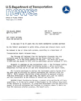 Department of Transportation News Releases April 1978