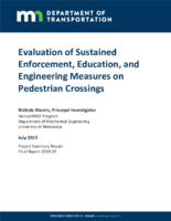 Evaluation of Sustained Enforcement Education and Engineering Measures on Pedestrian Crossings