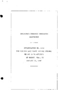 Interstate Commerce Commision Report of the Accident  Investigation Occuring on the FLORIDA EAST COAST RAILWAY BAYARD FL