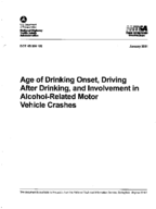 Age of Drinking Onset Driving after Drinking and Involvement in AlcoholRelated Motor Vehicle Crashes