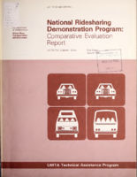 National Ridesharing Demonstration Program Comparative Evaluation Report