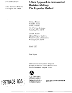 A New Approach to Aeronautical DecisionMaking The Expertise Method