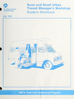 Rural and Small Urban Transit Managers Workshop  Student Workbook