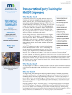Transportation Equity Training for MnDOT Employees
