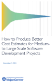 How to Produce Better Cost Estimates for Medium to LargeScale Software Development Projects