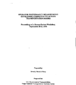 Operator Performance Measurement Developing Commonality Across Transportation Modes