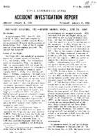 Investigation of Aircraft Accident NORTHWEST AIRLINES BENTON HARBOR MICHIGAN 19500623