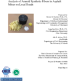 Analysis of Aramid Synthetic Fibers in Asphalt Mixes on Local Roads