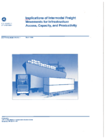 Implications of Intermodal Freight Movements for Infrastructure Access Capacity and Productivity