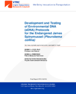 Development and Testing of Environmental DNA eDNA Protocols for the Endangered James Spinymussel Pleurobema collina