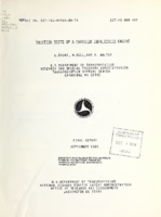 Friction tests of a Chrysler 1978225 CID engine