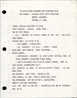 Talking Points Prepared for Secretary Dole Ken Kramer  Colorado State Party Reception