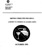 Driving under the Influence A Report to Congress on Alcohol Limits