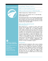 Asphalt Pavement  MicroSampling and MicroExtraction Methods  techbrief