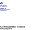 Key Transportation Indicators February 2010