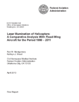 Laser Illumination of Helicopters A Comparative Analysis with FixedWing Aircraft for the Period 1980  2011