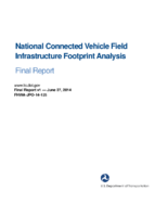 National Connected Vehicle Field Infrastructure Footprint Analysis