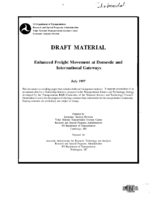 Draft material  enhanced freight movement at domestic and international gateways