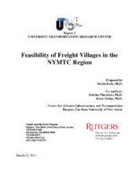 Feasibility of freight villages in the NYMTC region