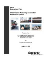 Final Evaluation Plan Utah Transit Authority Connection Protection System