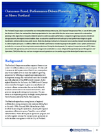 OutcomesBased PerformanceDriven Planning at Metro Portland