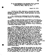 Interstate Commerce Commission Report of the Accident  Investigation Occurring on the LOUISVILLE AND NASHVILLE RAILROAD NASHVILLE TN