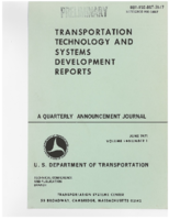 Transportation Technology and Systems Developments Reports