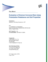 Evaluation of External Corrosion Rate Using Polarization Resistance and Soil Properties