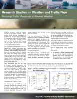 Research Studies on Weather and Traffic Flow Modeling Traffic Response to Adverse Weather