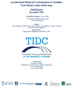 Accelerated Mineral Carbonation to Stabilize NonPlastic Soils with Lime