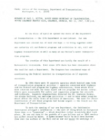 Deputy Under Secretary of Transportation Paul L Sitton Speeches 19671969