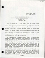 Remarks Prepared for Delivery by Secretary of Transportation Elizabeth Hanford Dole Delivery of Ford Airbag Cars