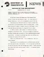 Remarks by Secretary Volpe at Truck Driver of the Year Award Ceremony Department of Transportation Building