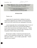 FAA Deputy Administrator Linda H Daschle Speeches May 1996