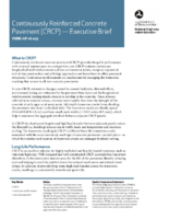 Continuously Reinforced Concrete Pavement CRCP  Executive Brief