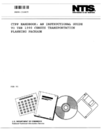 CTPP Handbook An Instructional Guide to the 1990 Census Transportation Planning Package