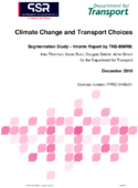 Climate Change and Transport Choices Segmentation Study