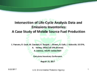 Intersection of LifeCycle Analysis Data and Emissions Inventories A Case Study of Mobile Source Fuel Production