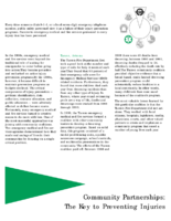 Community Partnerships The Key to Preventing Injuries